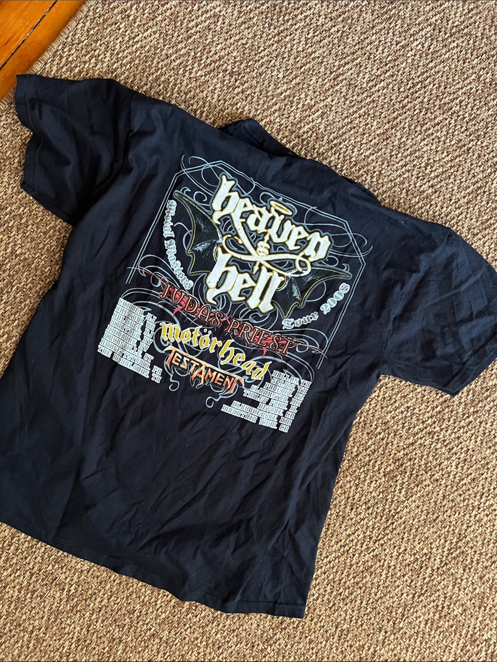 Heaven & Hell Black Graphic Band Tee - Motorhead / Testament Design